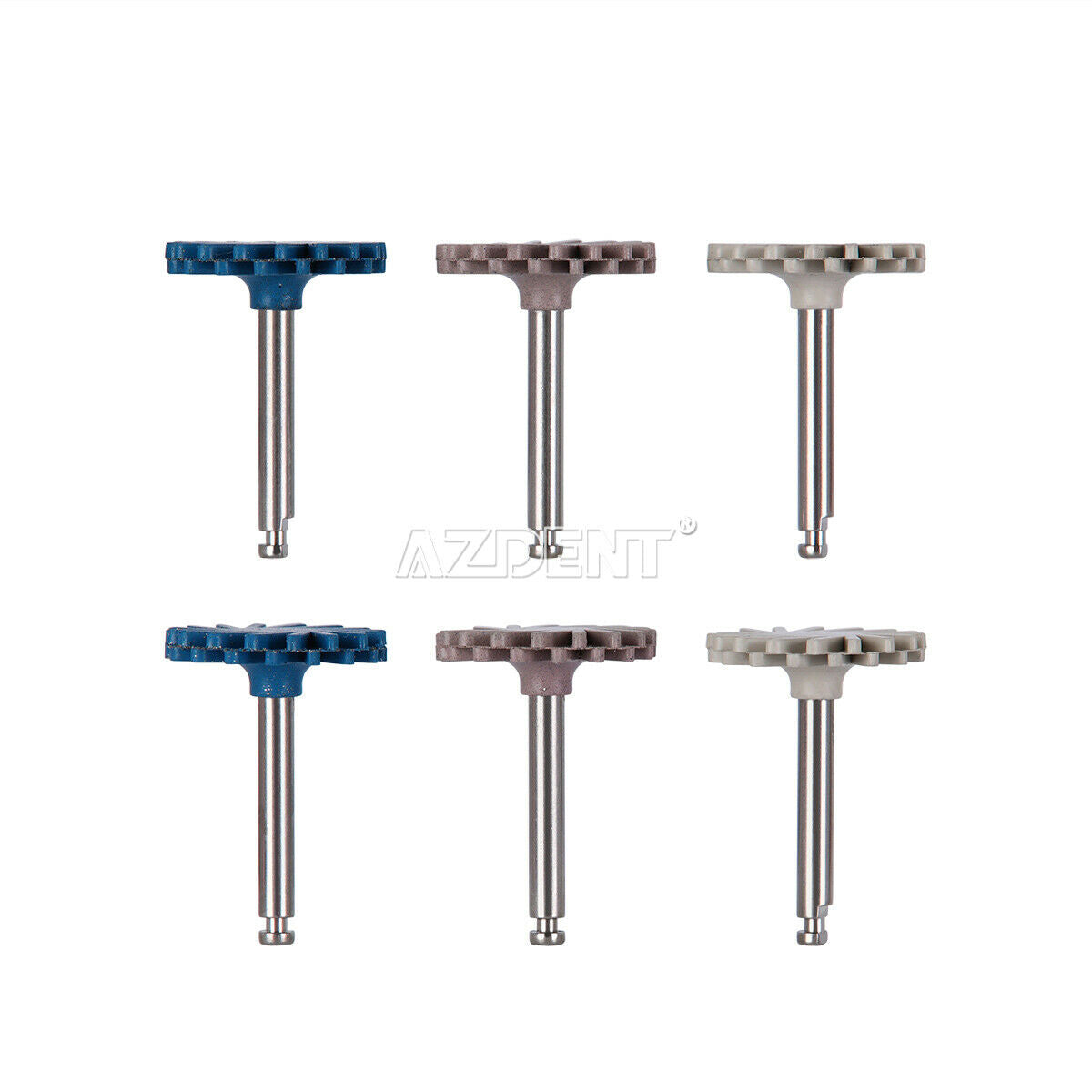 50Kits AZDENT Dental Composite Polishing Polisher Diamond System RA 14mm Wheel