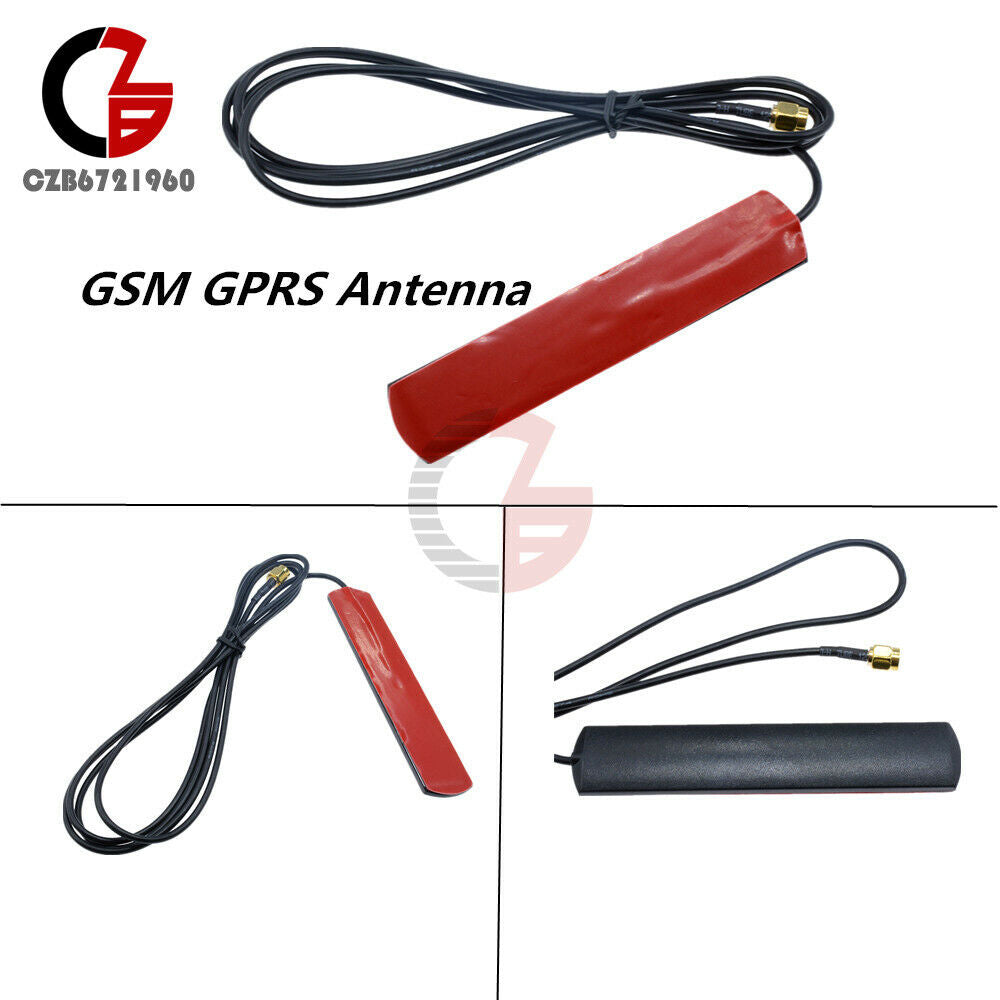 2PCS GSM GPRS Antenna 433 Mhz 2.5dbi Cable 90° SMA Male Universal DAB Patch Aeri
