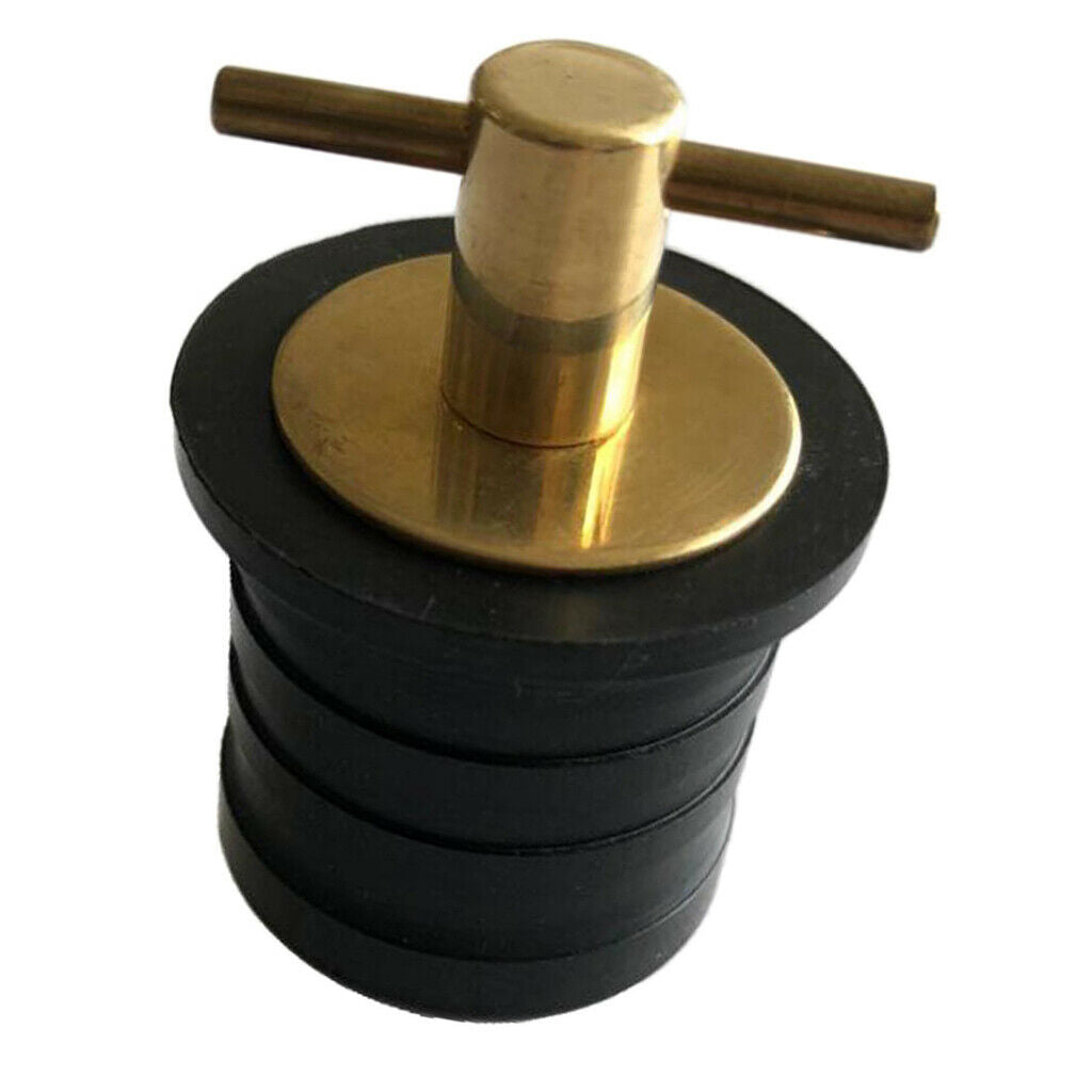 Brass 1-1 / 4 "Drain Plug Snap Handle Boat Lock Drain Plug Plumbing Installation