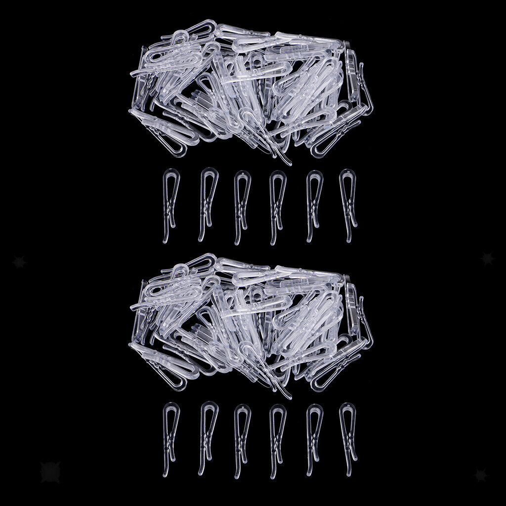 400x Clear Sewing Clips DIY Shirt Pins Craft Trouser Apparel Peg Clips 40mm