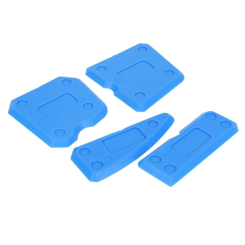 Caulking Tool Kit 4pcs Grout Remover Silicone Sealer Scraper blue B8E7E7