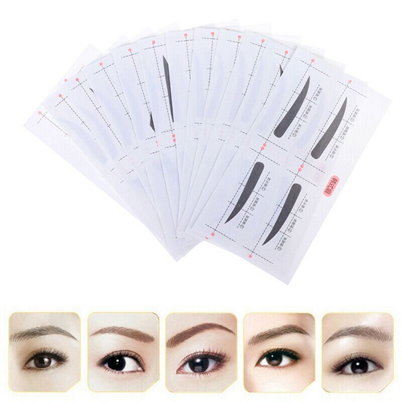 24 Pair Eyebrow Shaping Stencils Grooming Kit Shaper Template Makeup To.l8