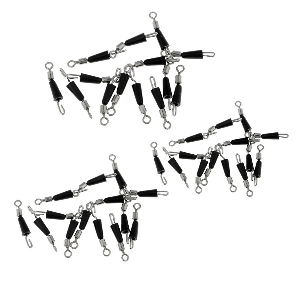 150x Quick Change Fishing Swivels Hook Device Fast Link Clip Snap Tackle