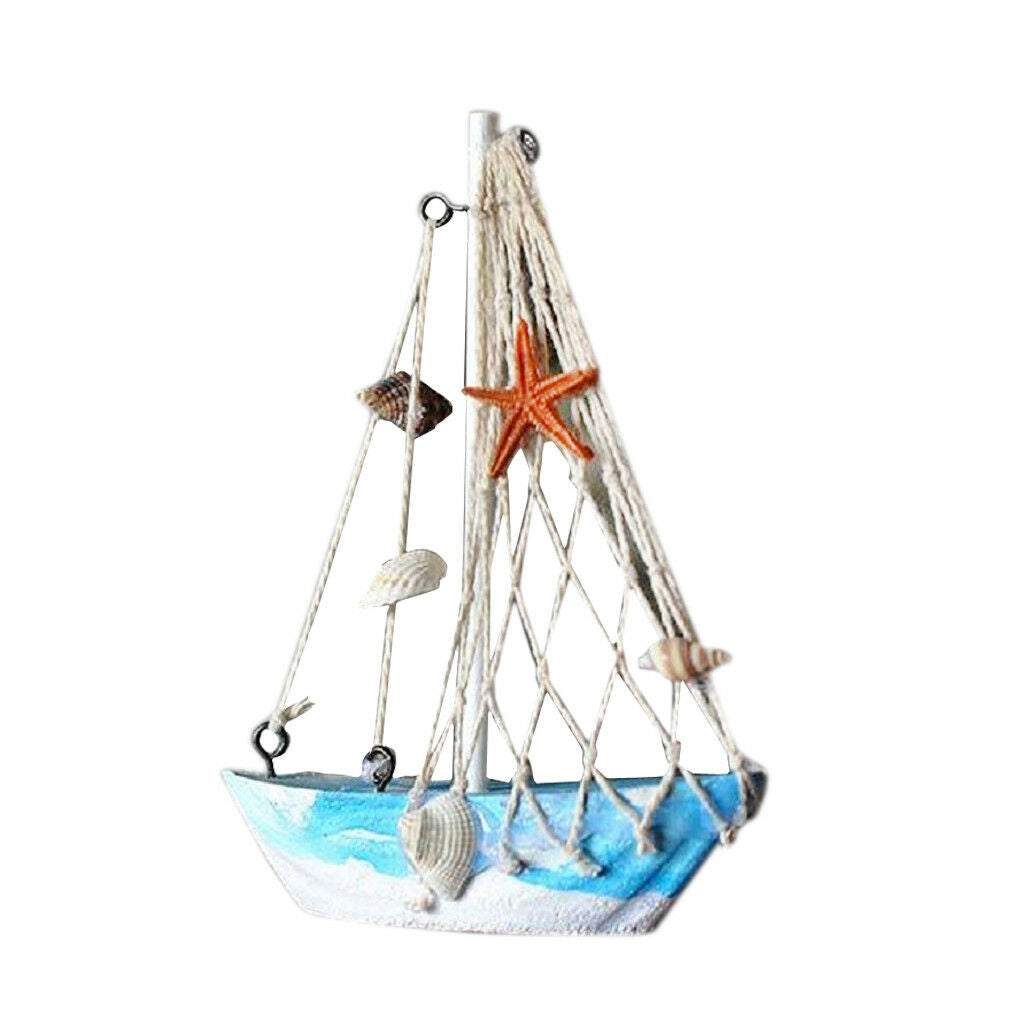 Fishing Net Sailing Nautical Wood Ornaments Mediterranean-style Home Decor#1