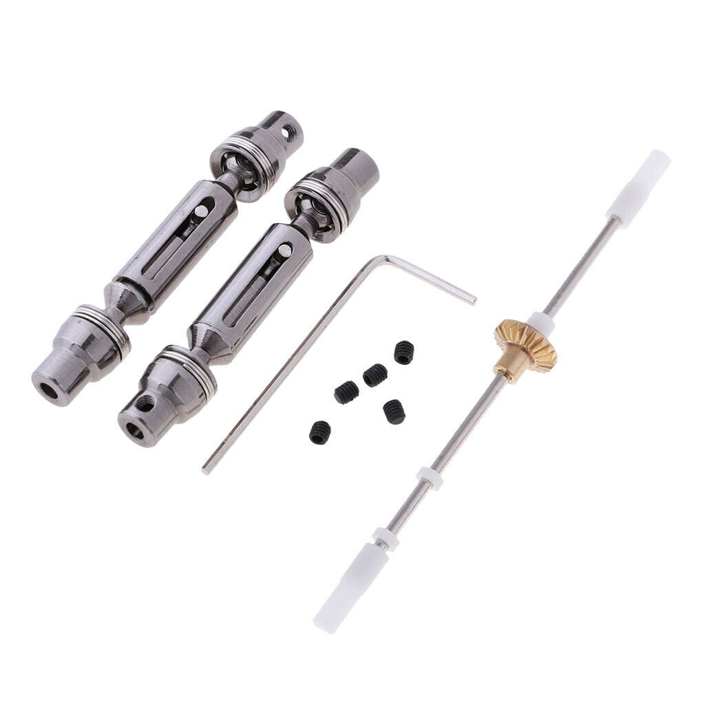 Metal Universal Drive Shaft & Gear Bridge Axle for WPL B16K B36 C24 DIY