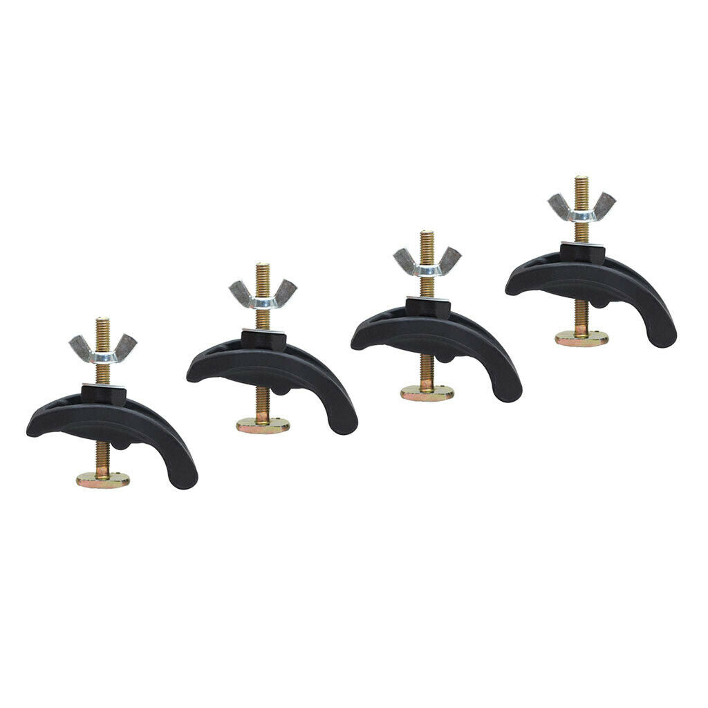 4Pieces CNC Arcuate Nylon Press Plate Clamp Pressing Hold Down Accs New 8cm