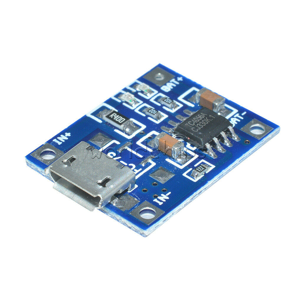 5PCS MICRO USB TP4056 5V 1A 18650 Lithium Battery Charging Module Board