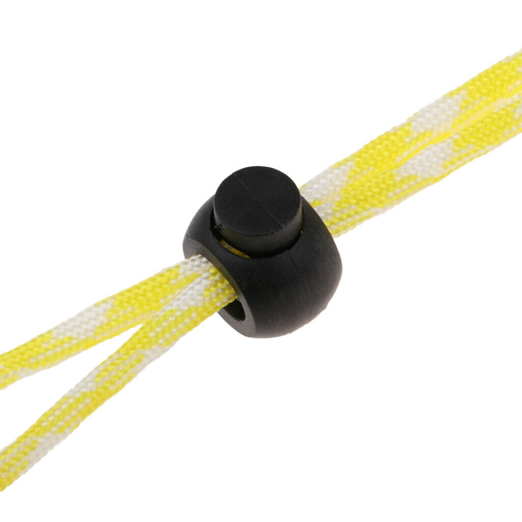 Adjustable Camera Wrist Strap Braided Paracord Hand Lanyard Yellow White