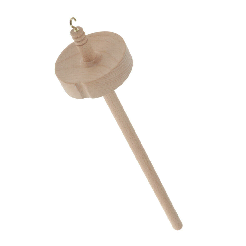 Wood Drop Spindle Yarn Spining Top Whorl Spin Tool Supply for Beginner