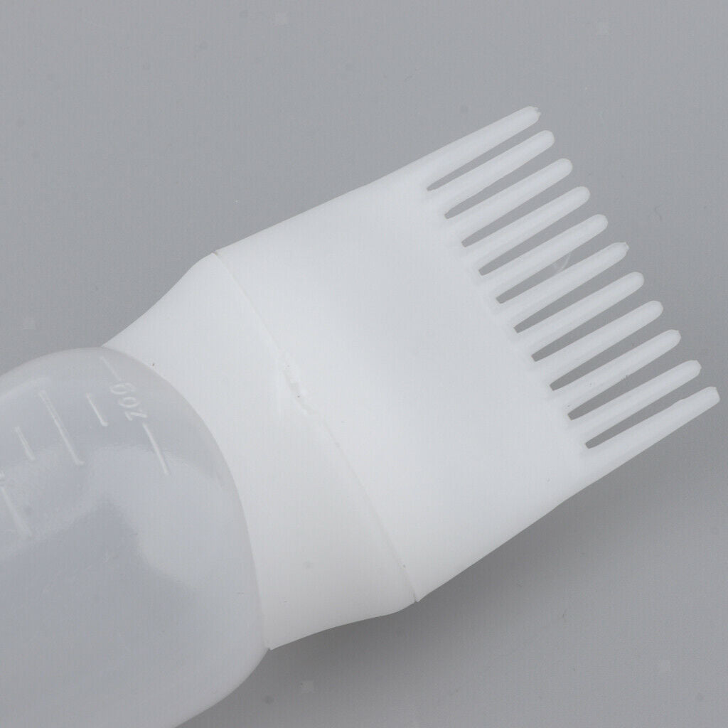 5x Hair Color Comb Applicator Bottles Brush Dispenser with Scale 2ounce