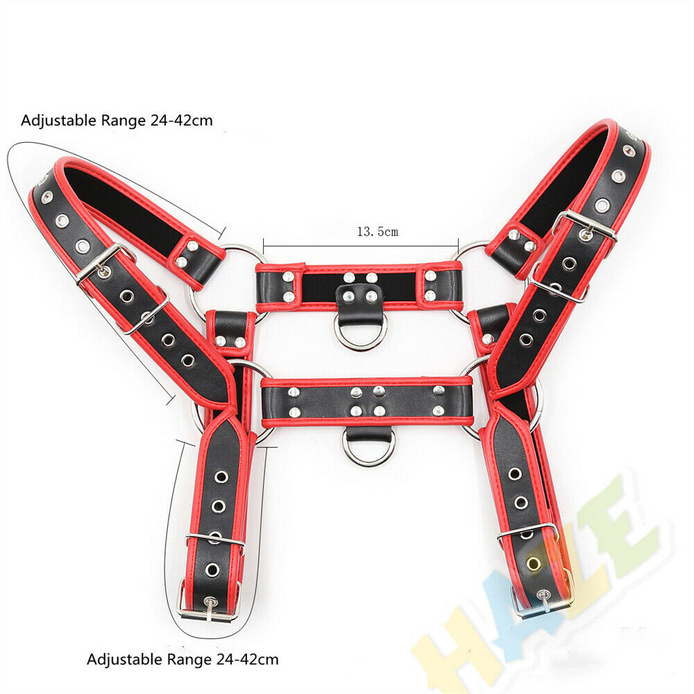Sexy Men Leather Body Harness Belt Strap Tied Bondage Restraints Flirting New