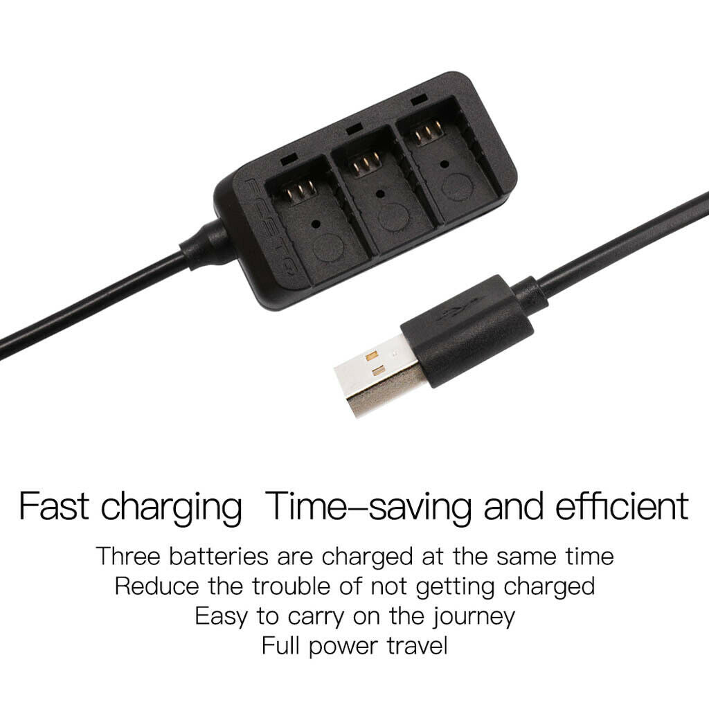 Portable Battery USB Charging Cable for Insta360   X Action Camera
