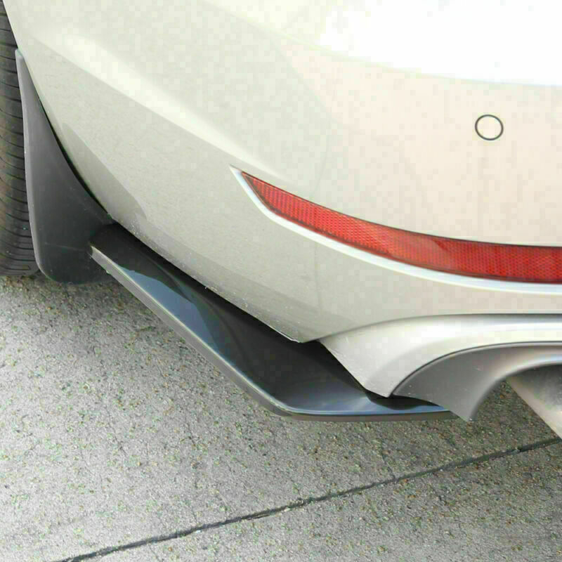 2x Car Auto Rear Bumper Lip Diffuser Splitter Canard Protector Top Gloss BLK CN