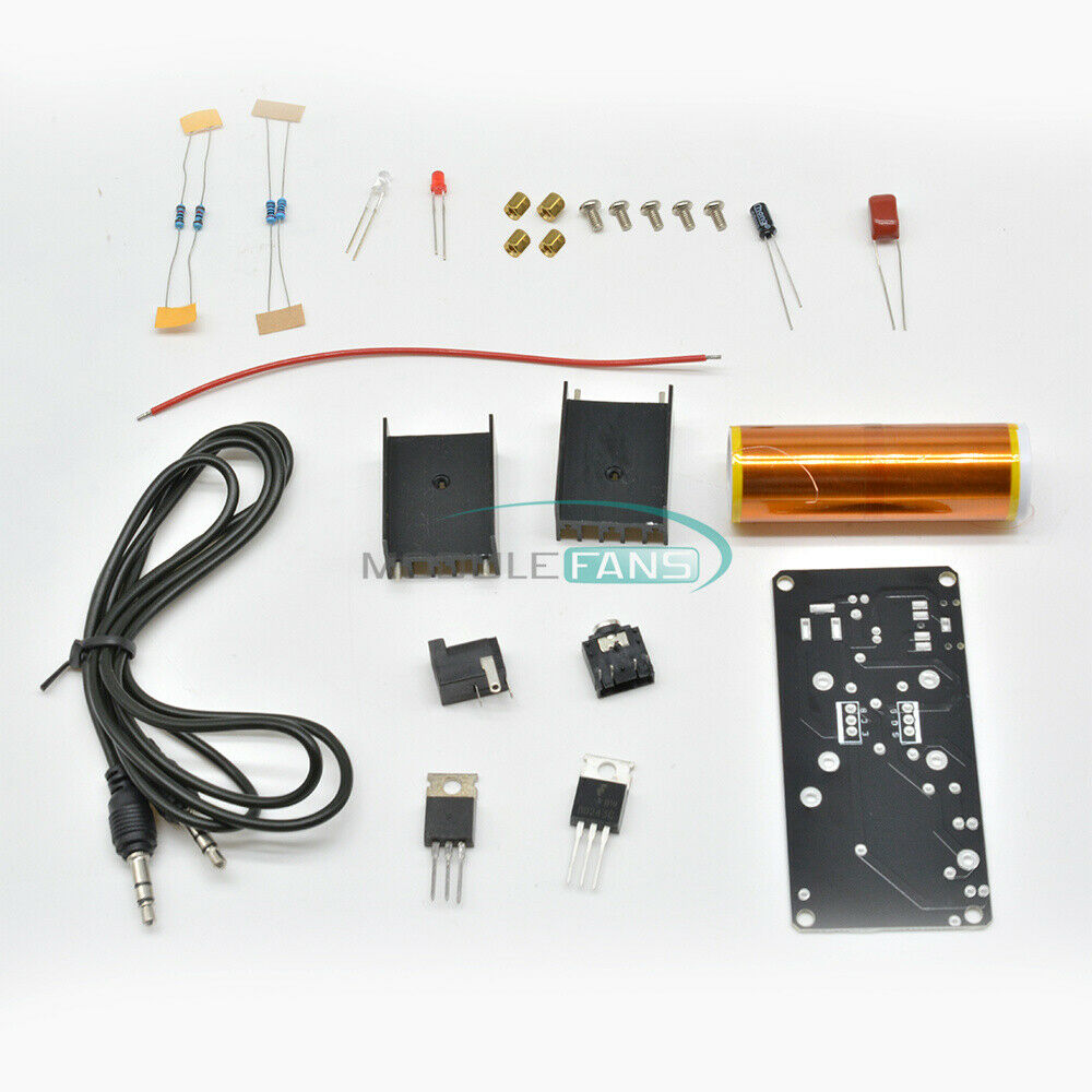 Kits 15W Tesla Mini Coil Plasma Speaker DC 15-24V Wireless Transmitter Generator