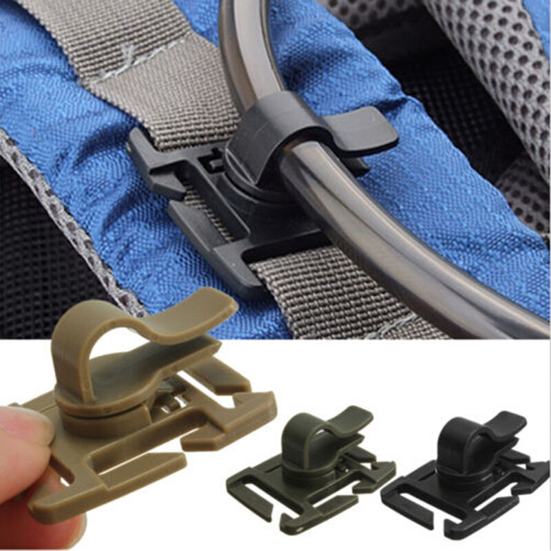 2PCS Hydration Bladder Tube Trap Hose Clip Strap For Molle Fits  N JfJC.l8