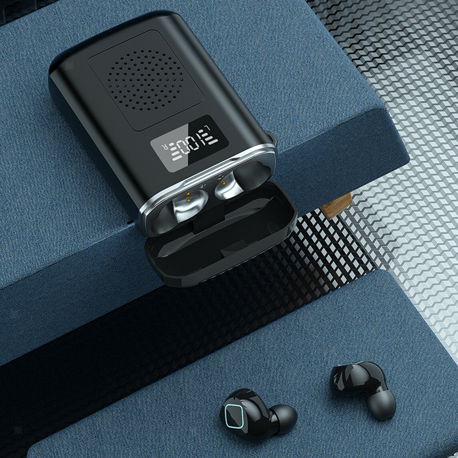 3 in 1 Wireless Earbuds,Bluetooth Speaker with Charging Case Bass Sounds IPX7