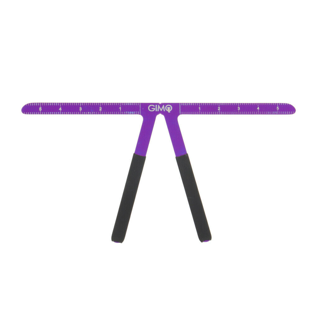 3-Point Tattoo Eyebrow Makeup Caliper Stencil Shaper Balance Ruler Purple