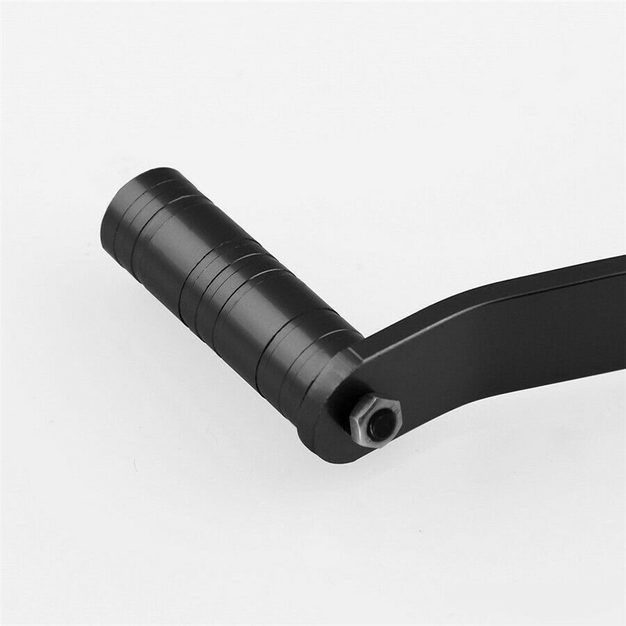 1 Pc Durable Black Aluminum Replacement Dual Head Dual Way Foot Gear Shift Lever