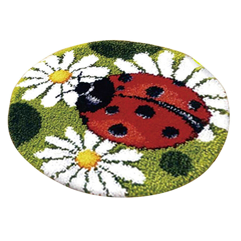 Latch Hook Kits Carpet Latch Hooking Rug Kits Cushion Embroidery Ladybug