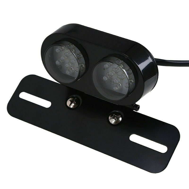Motorcycle License Plate Holder Rear Brake Stop Tail Light LED Universal Fit BMW