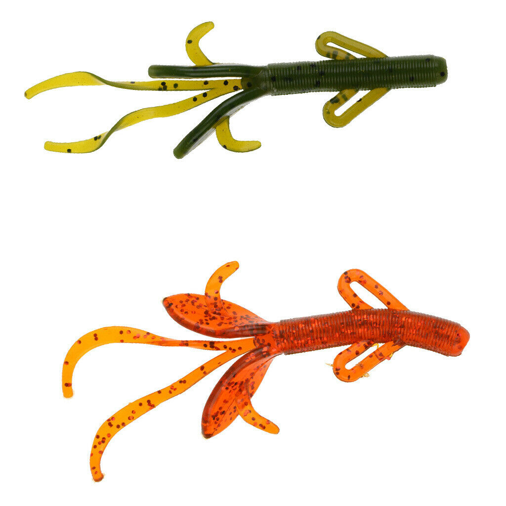 5X Soft Fishing Bait Lifelike Fishing Lure Soft Worm Simulation Bait Lure red