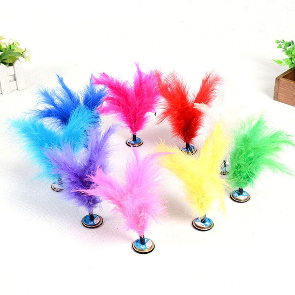 3x Feather Chinese Jianzi  Foot Sports Game Kicking Shuttlecock H YTBUAU