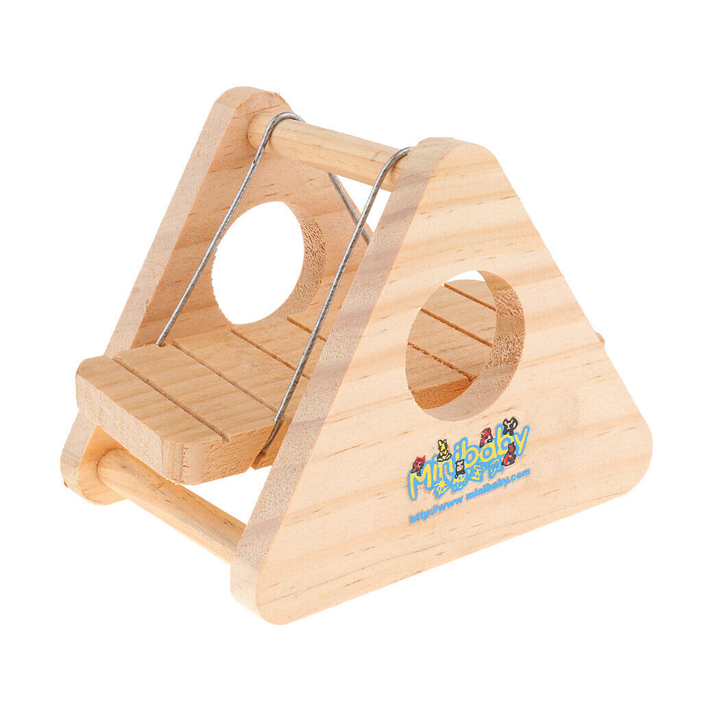 Wooden Exercise Swing, Sports Toys for Small Animals, Hamster, Mouse, Rat,