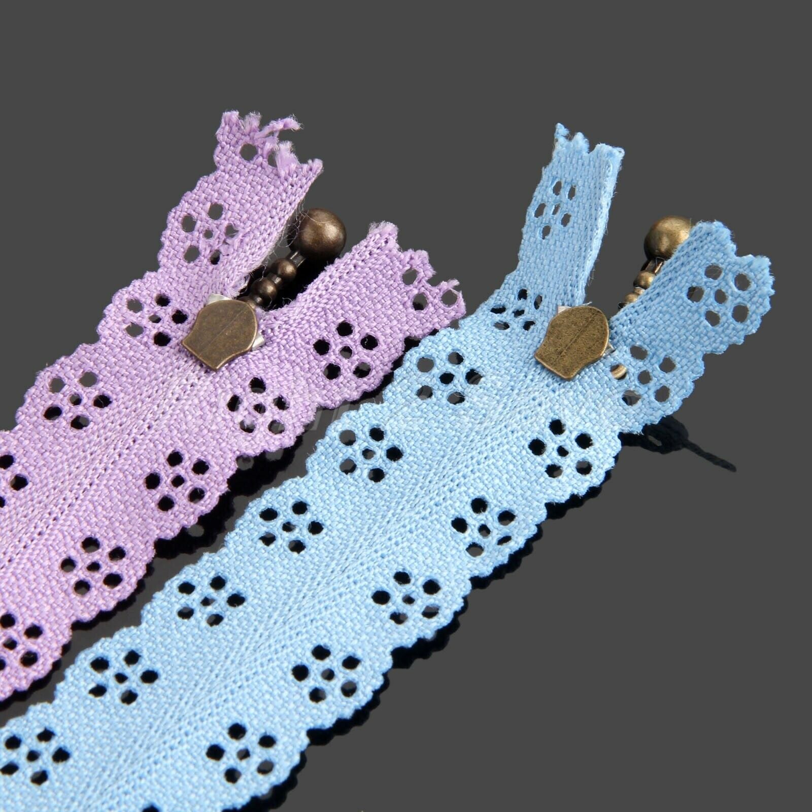 10Pcs 20cm Lace Zipper Nylon Closed End F Bags Clothing DIY Tailor Sewing Tools