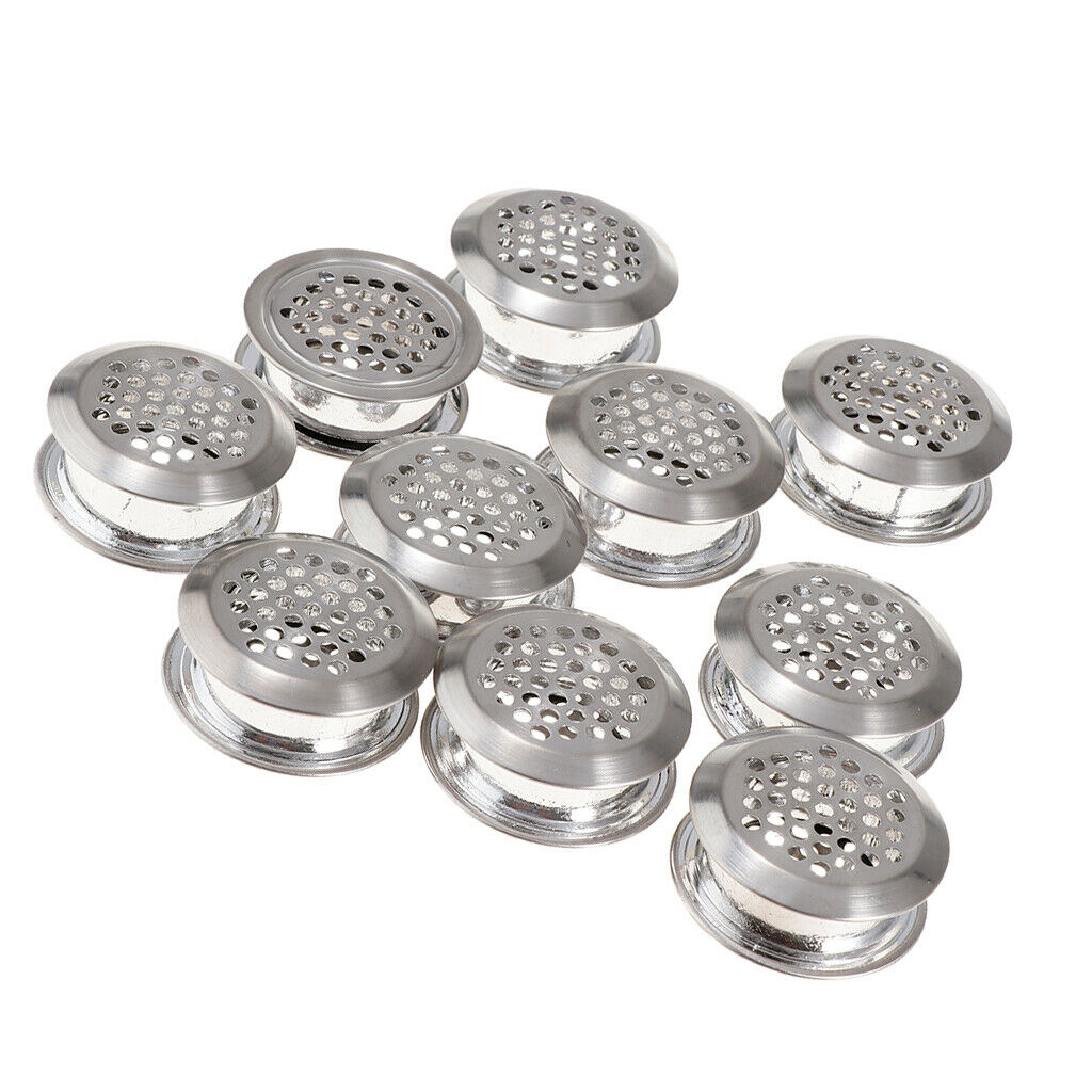 Durable Stainless Steel 35mm Bottom Dia Holes Air Vent Louver Grille Cover
