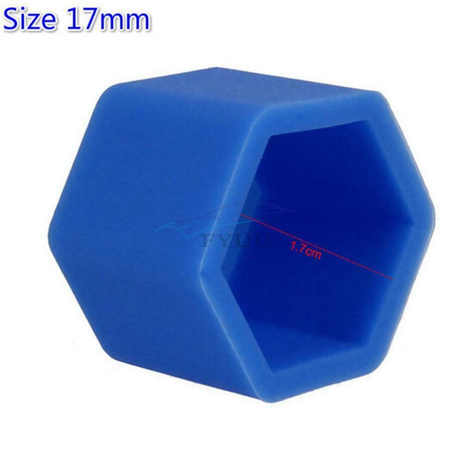 100 × Anti-rust Wearproof Blue/Green/Orange/ Red/Purple Auto Wheel Nut Covers