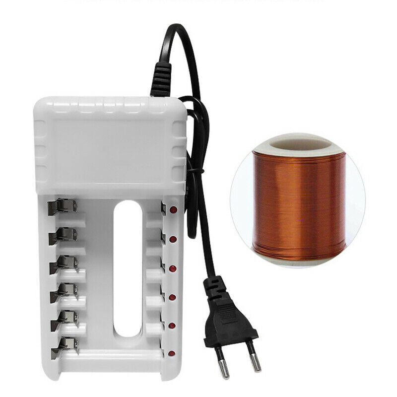 Battery Charger Intelligent 6slots For AA/AAA Ni-Cd Rechargeable Batteries EU