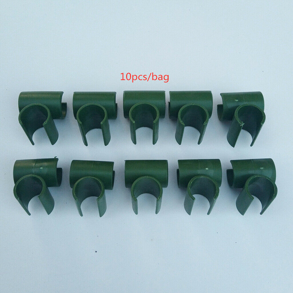 Set of 100 Adjustable Green Plant Connectors Sunshade Net Pole Connector