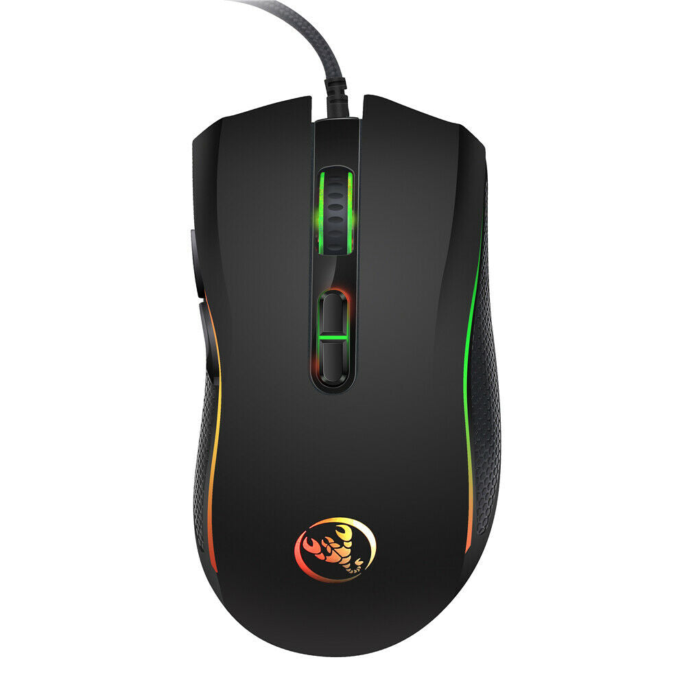 1Pcs Computer Gaming Mouse 3200DPI 7 Buttons LED Optical Mice for Gamer
