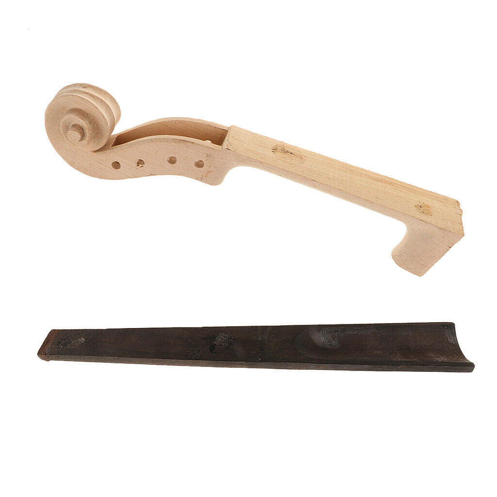 Hand-carved Maple Neck with Fingerboard, Fingerboard Ebony Fret for 4/4