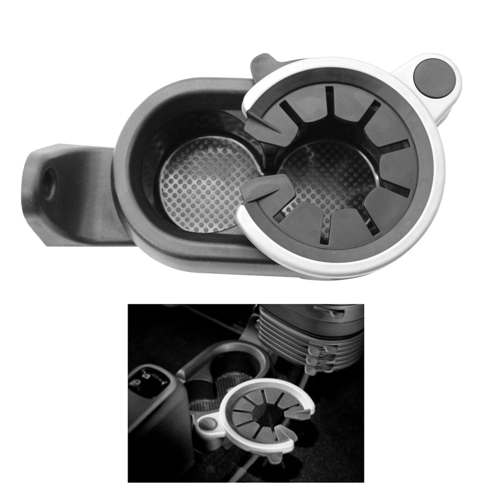 Center Console Drinks Holder Cup Beverage Storage for Smart   w451