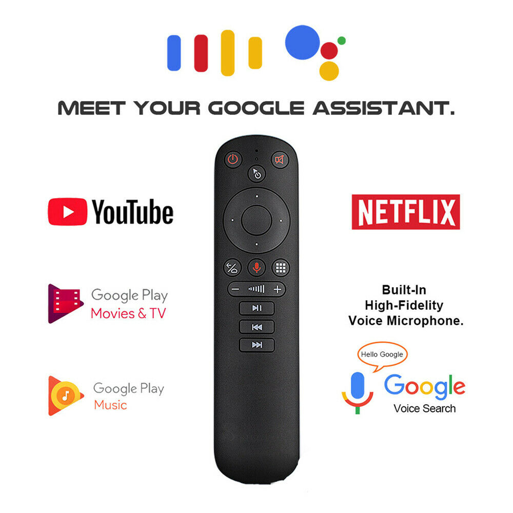 Wireless Fly Air Mouse IR Learning 2.4GHz Smart Voice Remote Control for TV Box