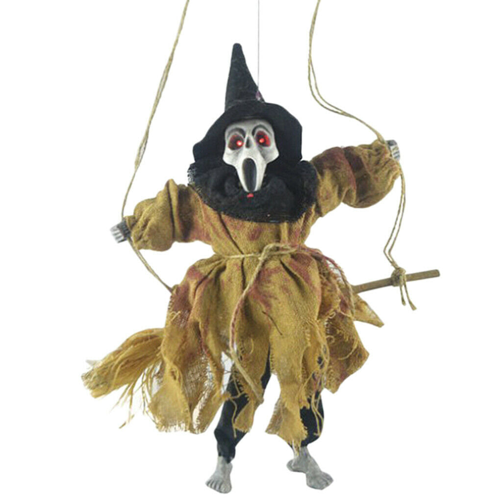 Hanging Witch, Halloween Hanging Ghost Props for House Bar Decor with Horror