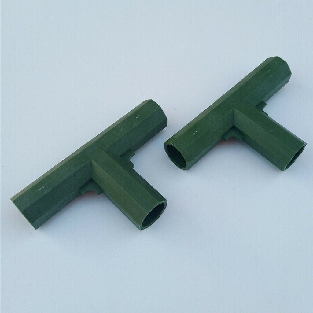2pcs Green Greenhouse Joints for Flower Stands, Furniture, Shelves 3T