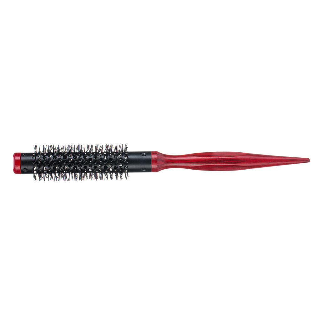 Hair Brush Nylon Bristle Short Hair Blow Drying Styling Rolling Rat Tail Comb
