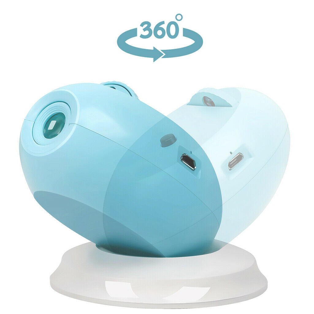 Household Night Light LED Rotating Projector Desk Lamp Panda Picture