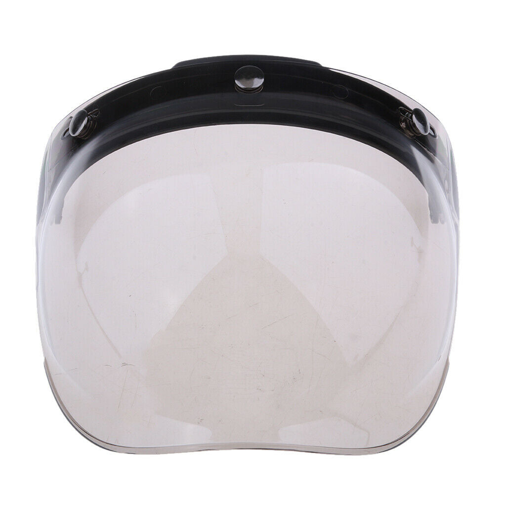 3-Snap Motorcycle Helmet Visor Wind Face Shield Flip Up Down Lens Color#2
