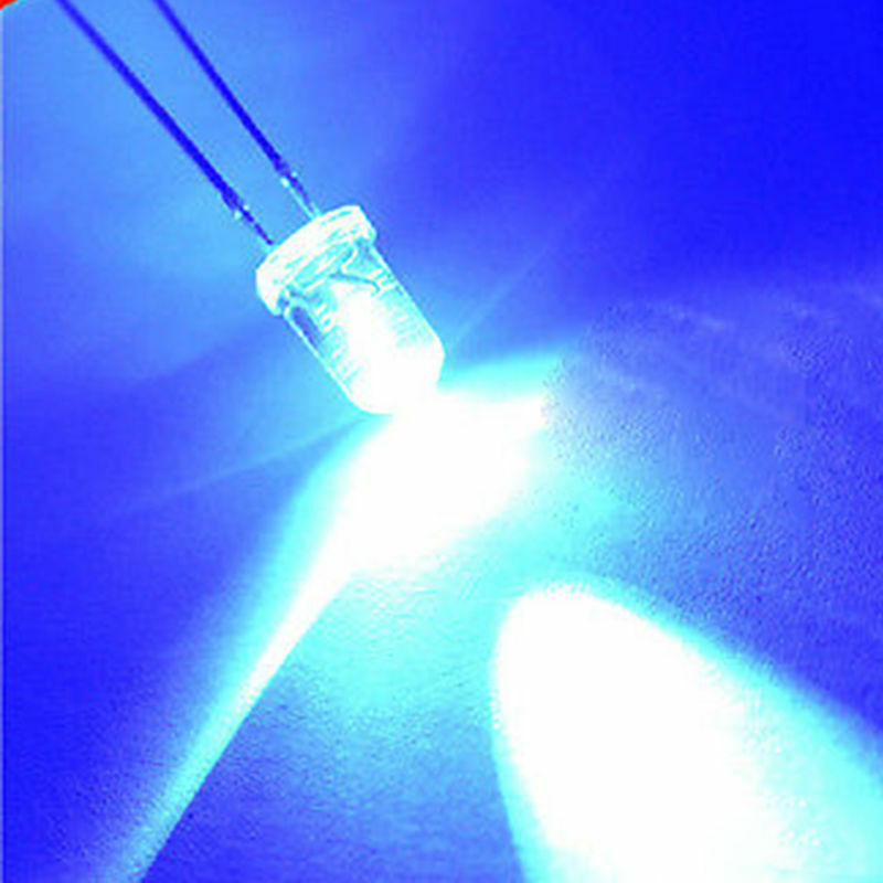 100pcs 5MM Red/Green/Blue/Yellow/White Round Water Clear LED Light Diodes Kit