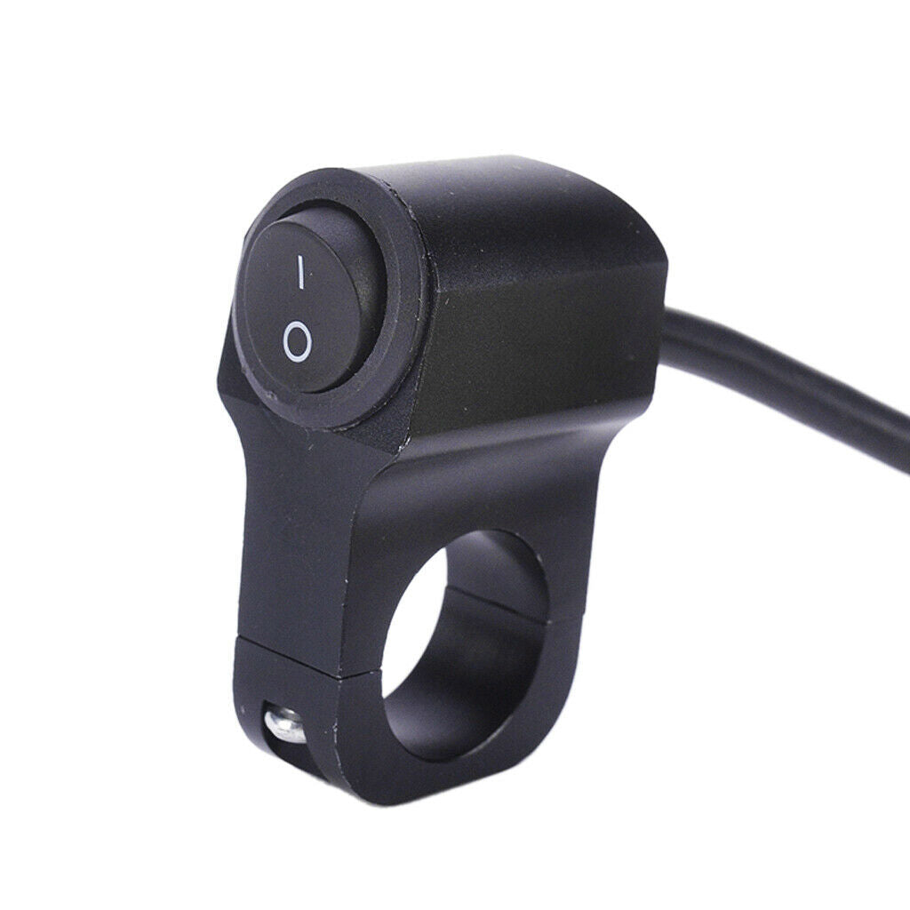 12V 7/8'' Motorcycle ATV Bike Start On Off Headlight Button Switch 2 Wires