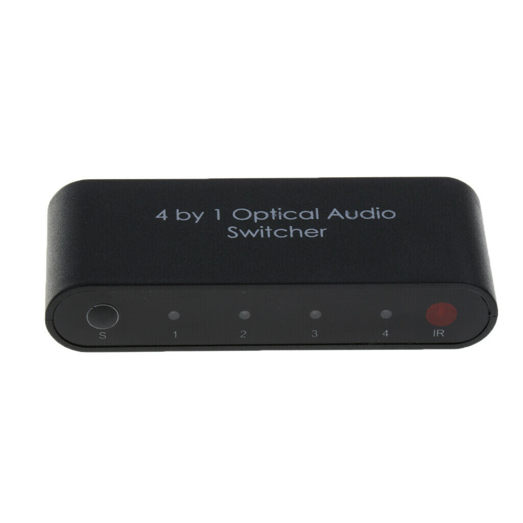 Digital Optical Audio Switch with Remote Control Selector Box Adapter 4port