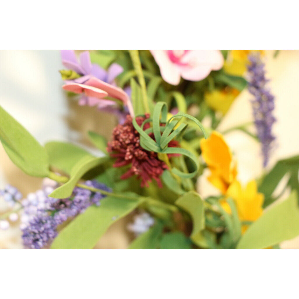 Simulation Artificial Flower Wreath Front Door Garland Farmhouse Party Decor