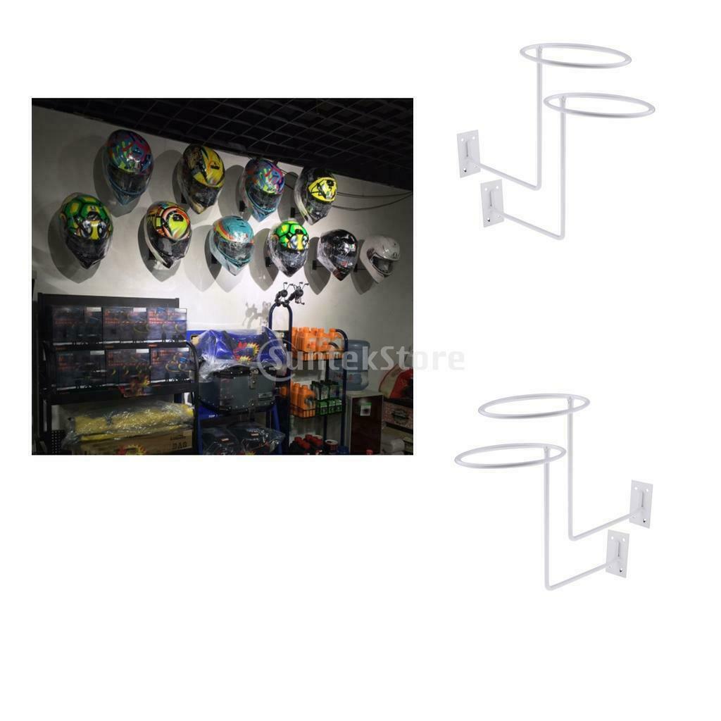 4pc Motorcycle Helmet Holder Bags Rack Hanger Showing Motorcycle Accessory