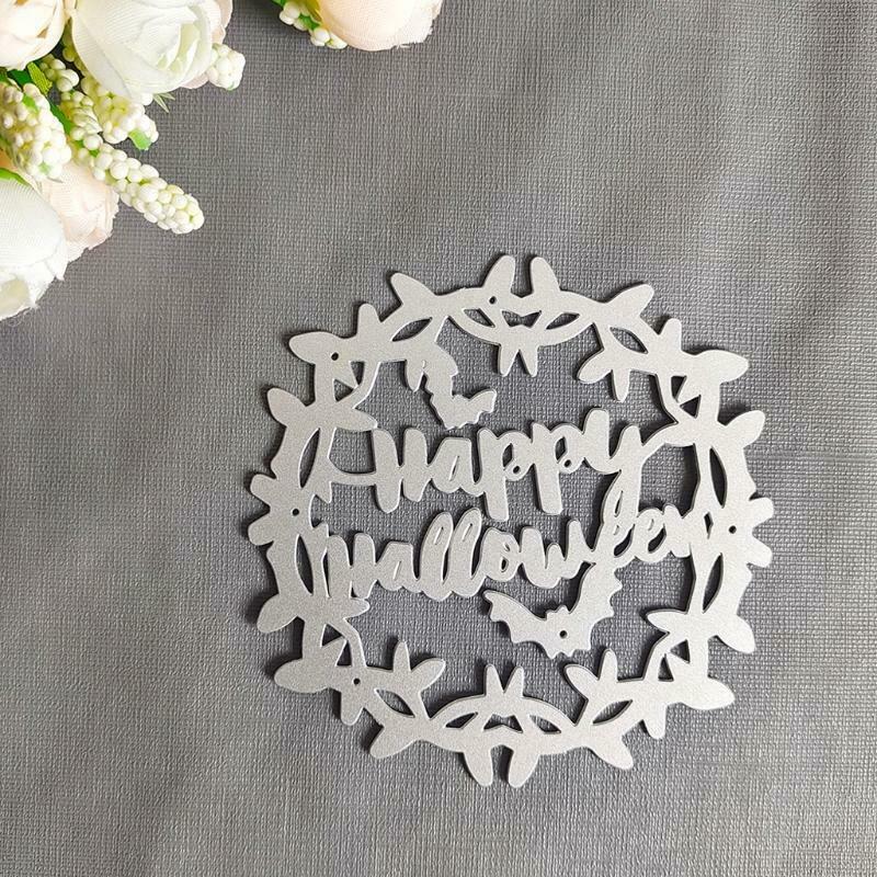 Happy Halloween Metal Cutting Dies Stencil Scrapbook Album Paper Card Template
