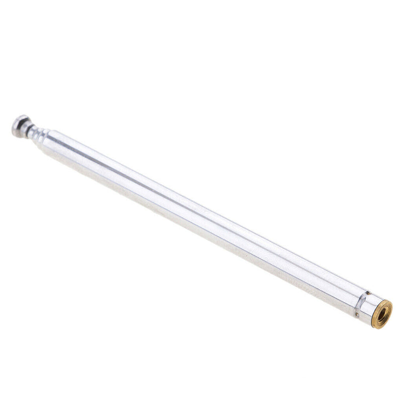 Replacement 5 Sections Stretch Telescopic Antenna fits For AM FM Radio