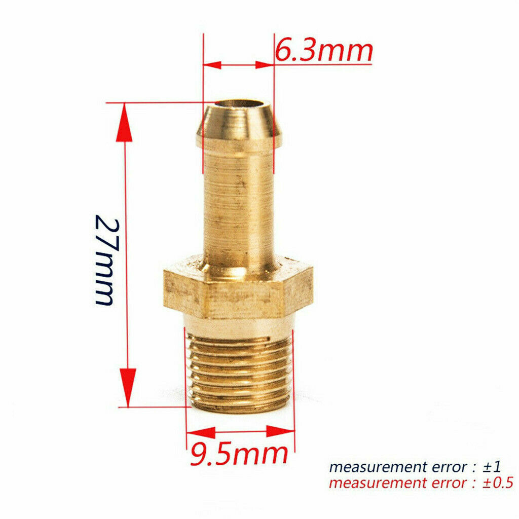 1/8 "Nipple Nipple Turbocharger Turbo Brass Booster Vacuum