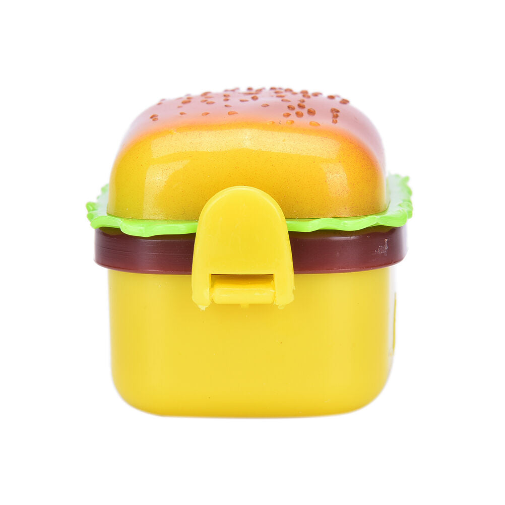 Stationery Hamburger Pencil Sharpener with Two Rubbers Eraser Student Kids.l8